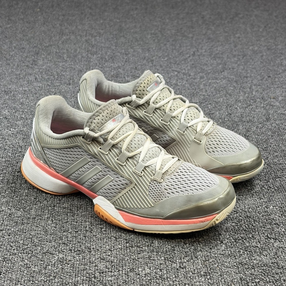 Adidas Stella McCartney Barricade Boost Gray Pink‎ Tennis Shoes Womens 7 AQ2379